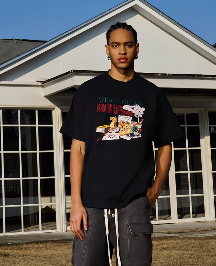 AFGK Cigarette Vintage Party Graphic Tee