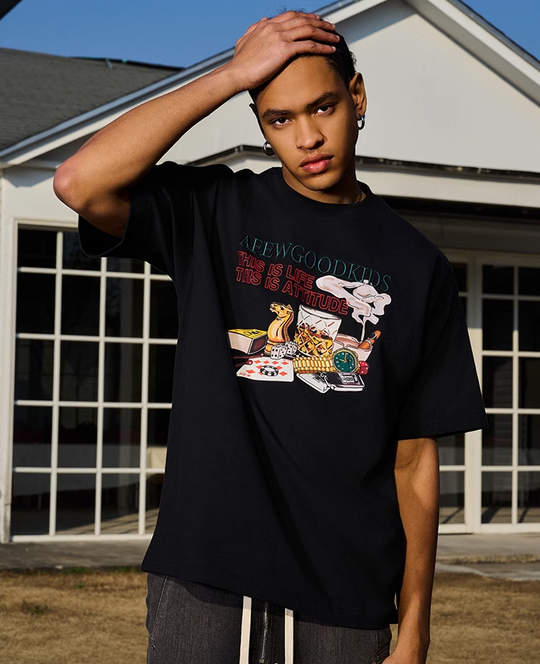 AFGK Cigarette Vintage Party Graphic Tee