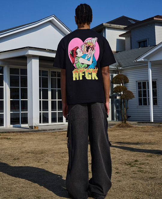 AFGK Hot Love Flame Logo Printing Tee