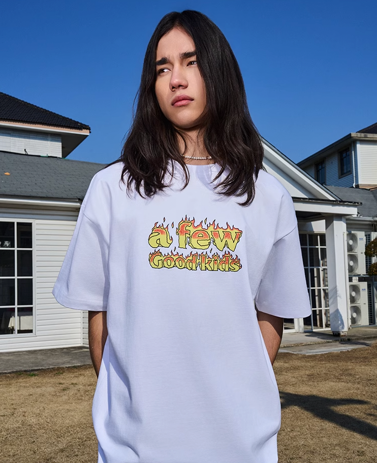 AFGK Hot Love Flame Logo Printing Tee