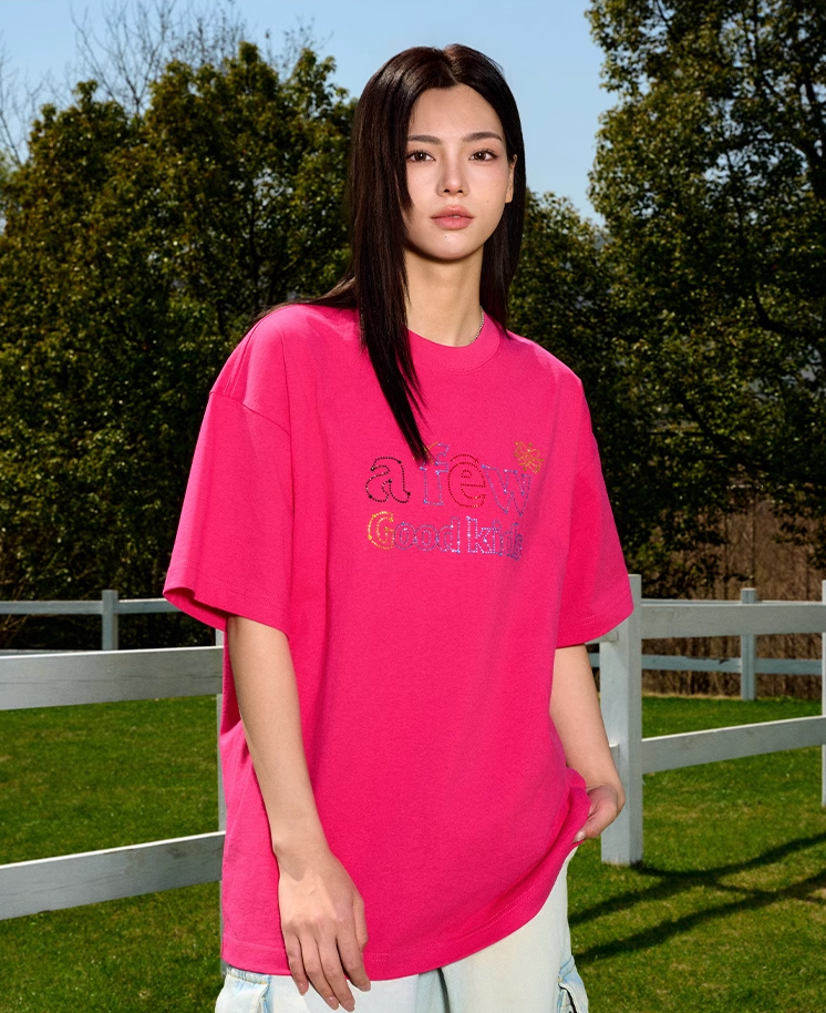 AFGK Neon Stars Hot Diamond Ring Logo Tee