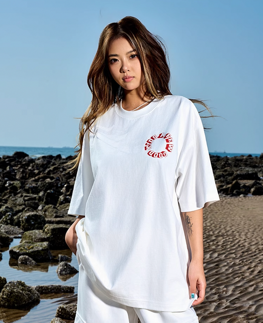 AFGK Slogan Letter Printed Tee