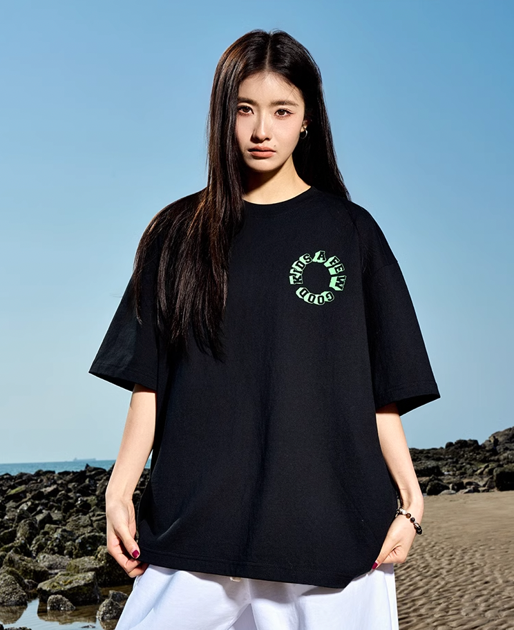 AFGK Slogan Letter Printed Tee