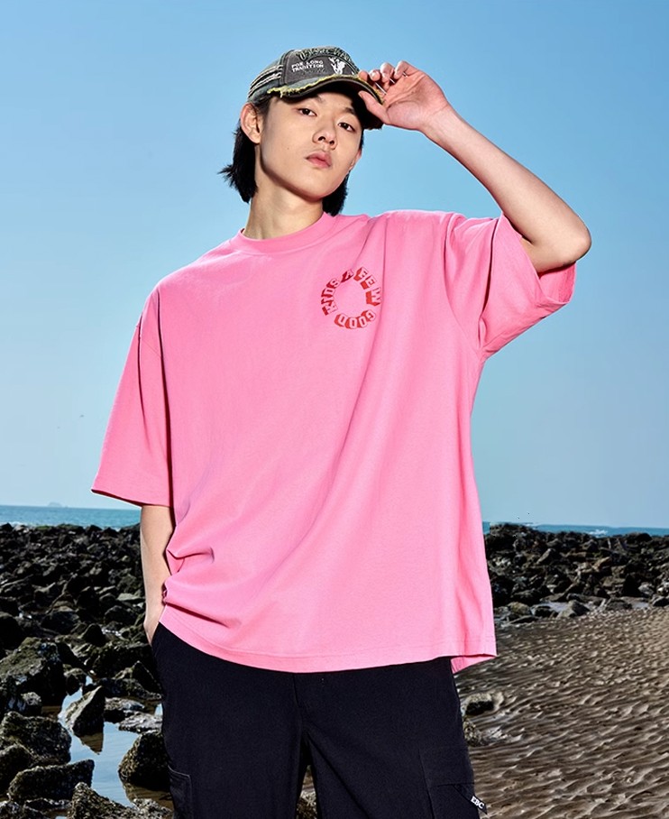 AFGK Slogan Letter Printed Tee