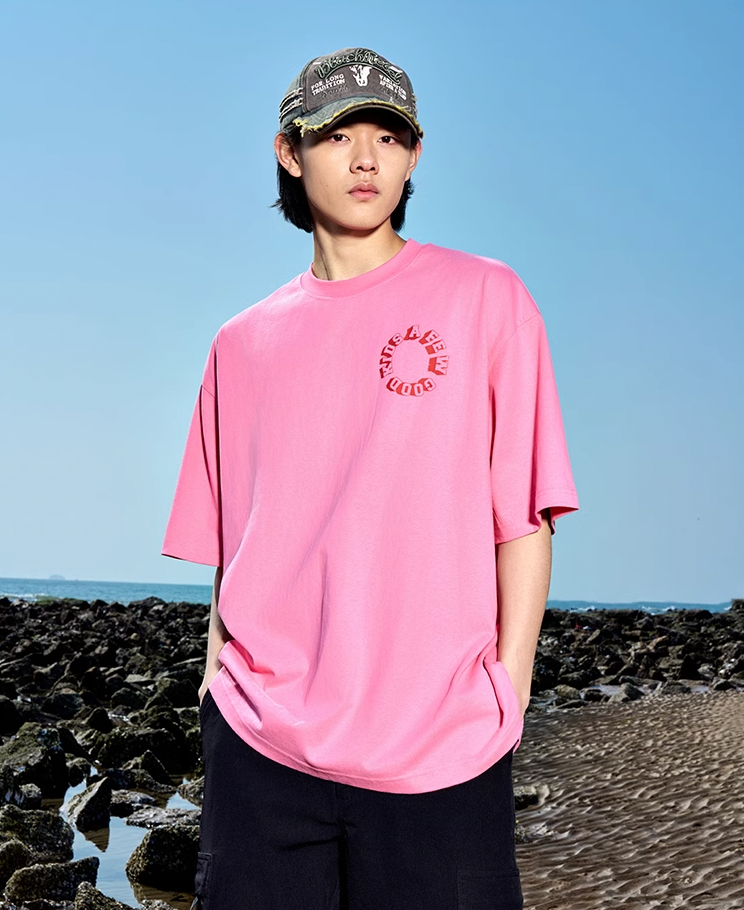 AFGK Slogan Letter Printed Tee