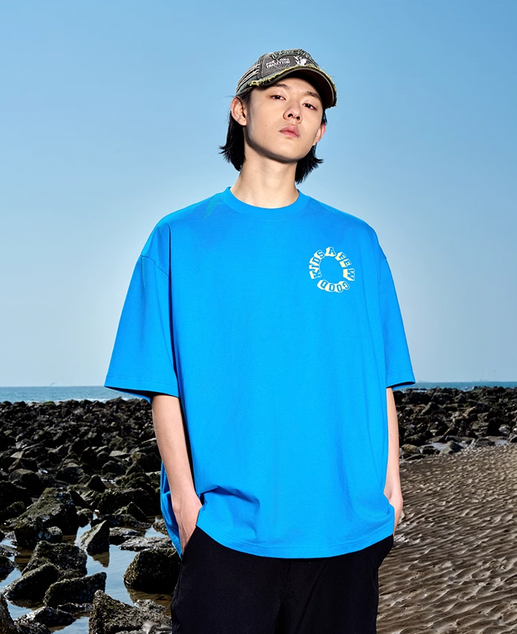 AFGK Slogan Letter Printed Tee