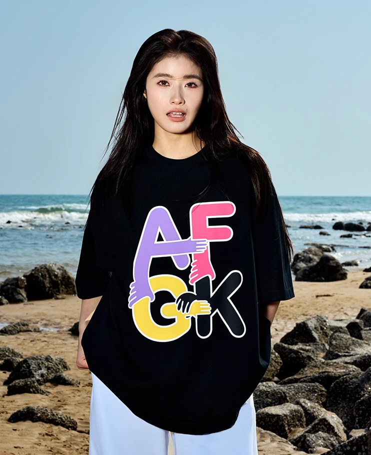 AFGK Good Kids Holding Hands Fun Printed Tee