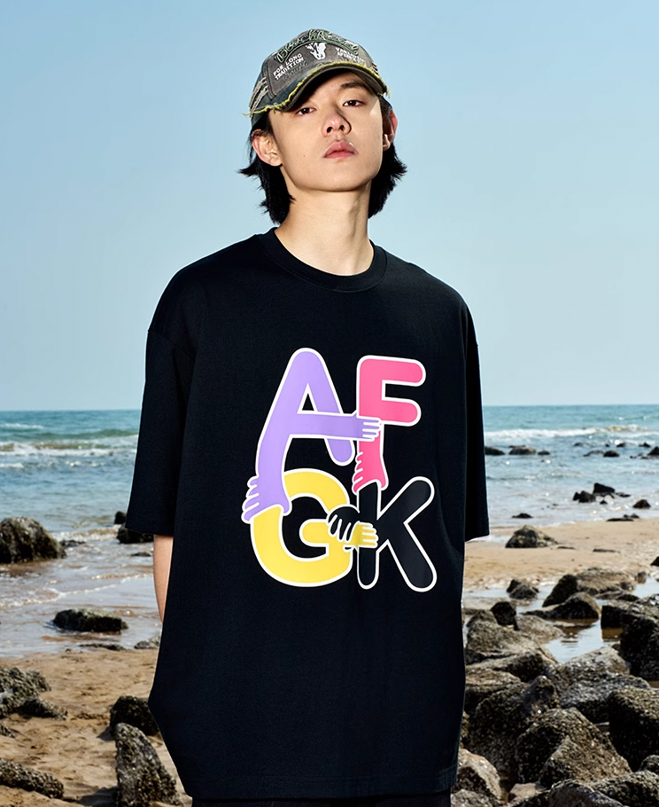 AFGK Good Kids Holding Hands Fun Printed Tee