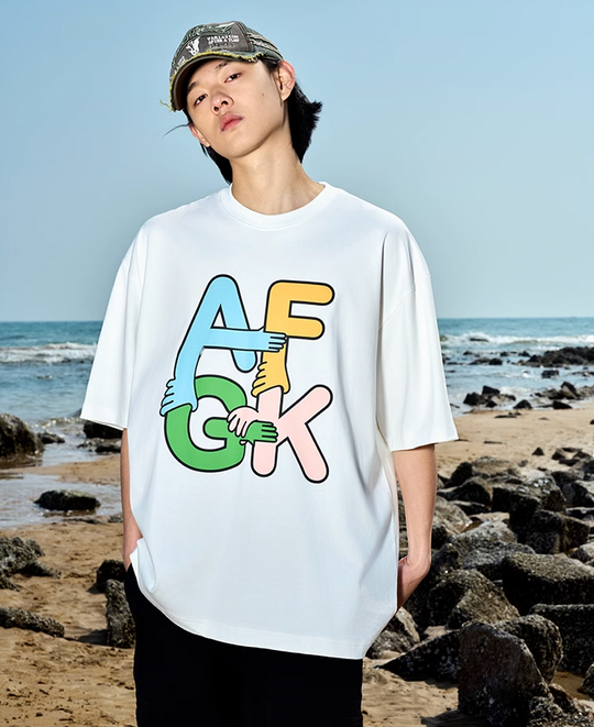 AFGK Good Kids Holding Hands Fun Printed Tee