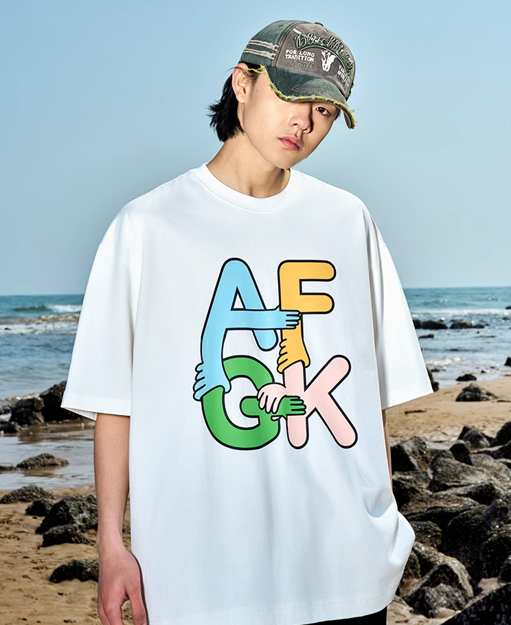 AFGK Good Kids Holding Hands Fun Printed Tee