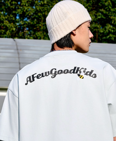 AFGK Floral Letter Embroidery Tee