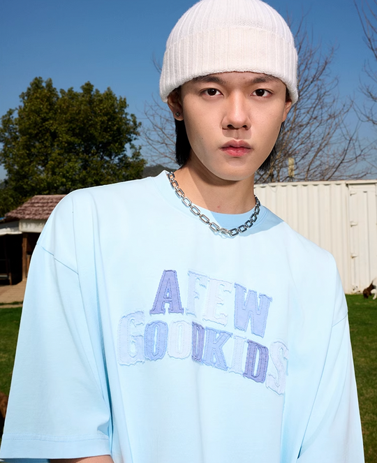 AFGK Washed Patch Letters Logo Tee