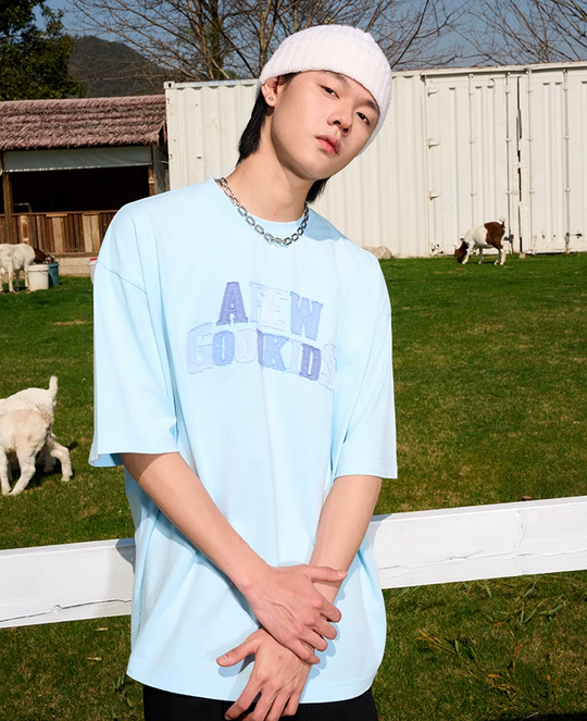 AFGK Washed Patch Letters Logo Tee