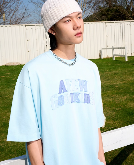 AFGK Washed Patch Letters Logo Tee