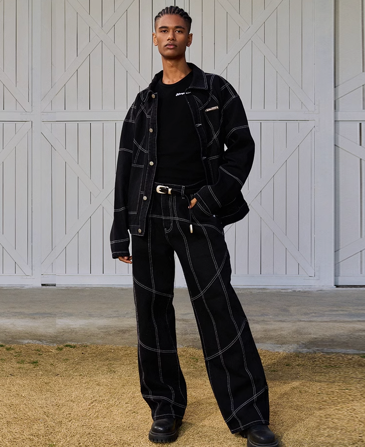 AFGK Stitching Denim Jeans