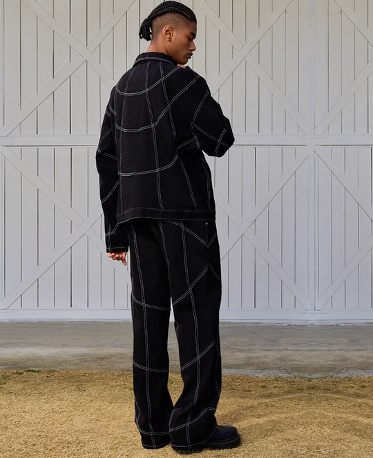 AFGK Stitching Denim Jeans