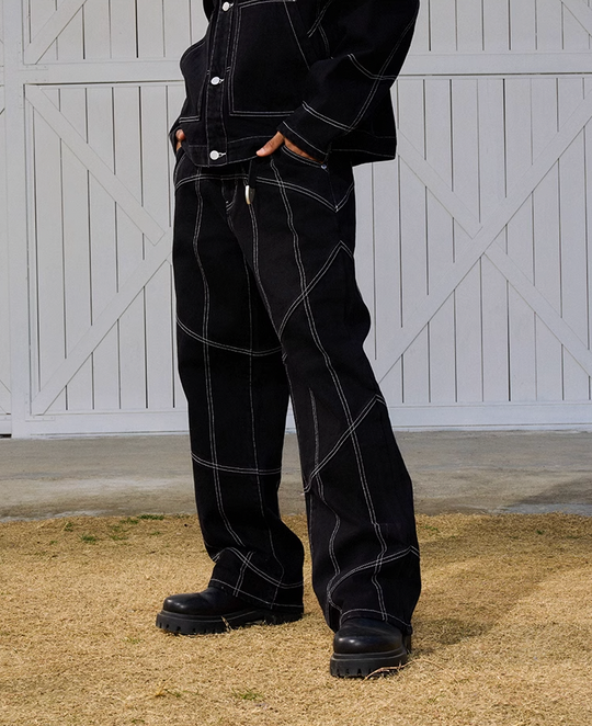 AFGK Stitching Denim Jeans