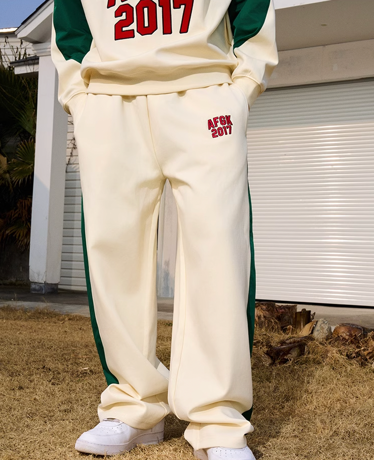 AFGK Patchwork Color Blocking Sweat Pants