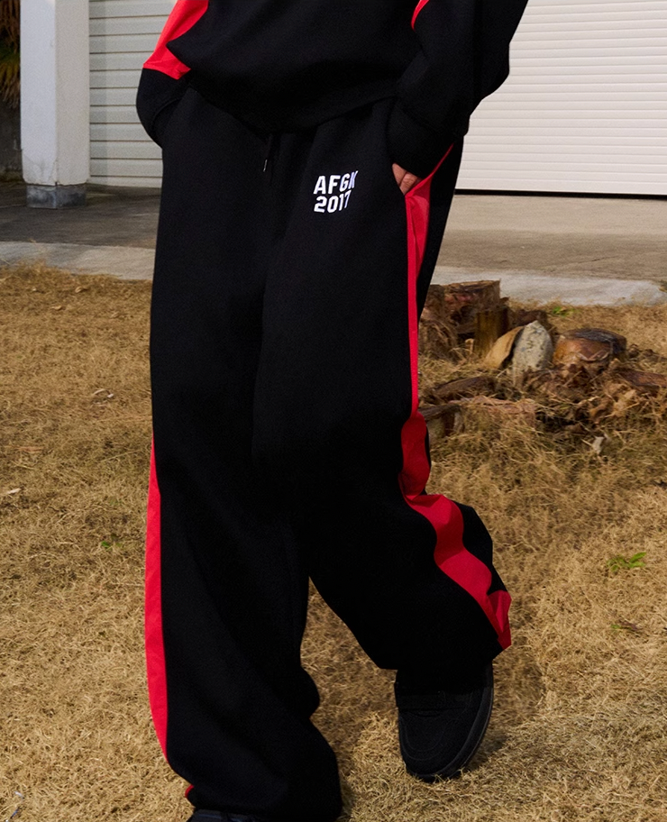 AFGK Patchwork Color Blocking Sweat Pants