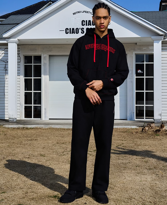 AFGK Love Heart Logo Embroidery Sweat Pants