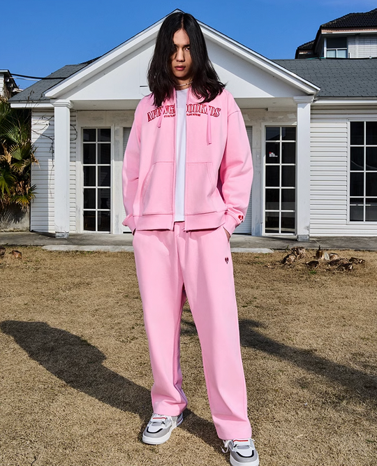 AFGK Love Heart Logo Embroidery Sweat Pants