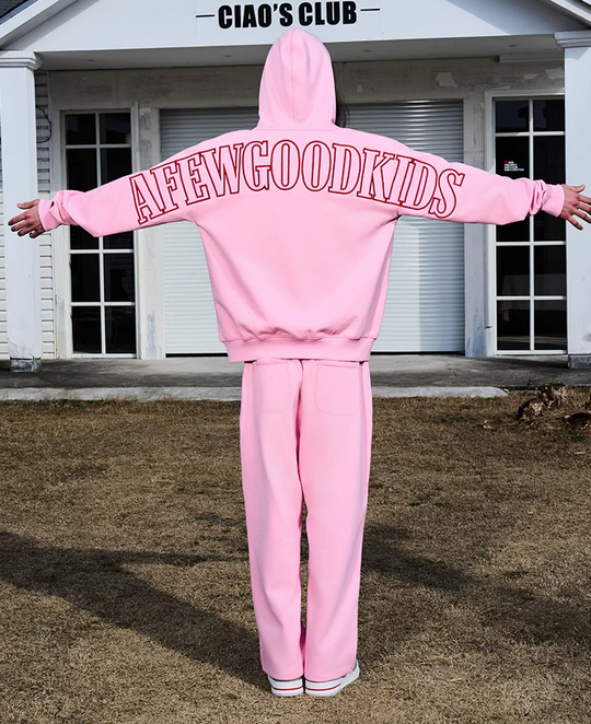 AFGK Love Heart Logo Embroidery Sweat Pants