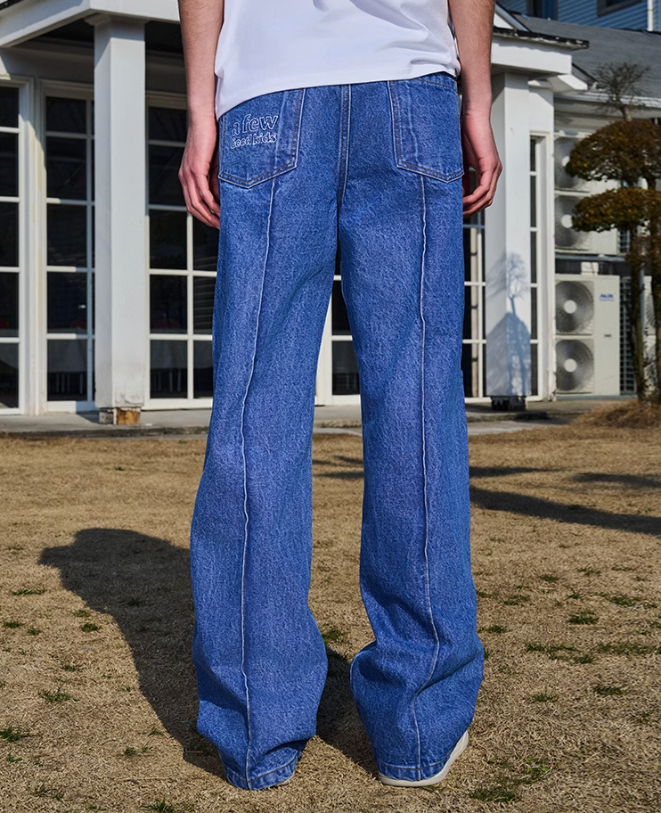 AFGK Center Stitching Denim Jeans