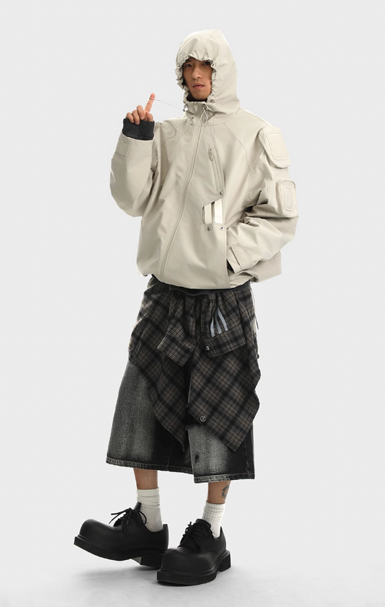 JHYQ Functional Wind Multi Pocket Hooded Rushing Jacket