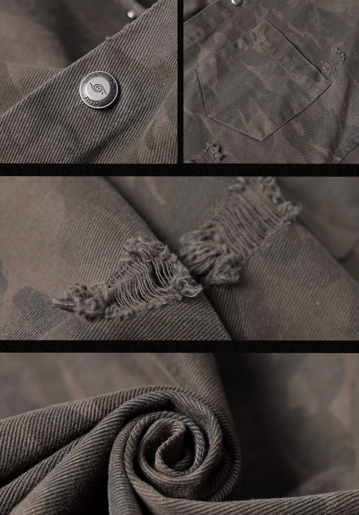 JHYQ Camouflage Hooded Shirt Jacket