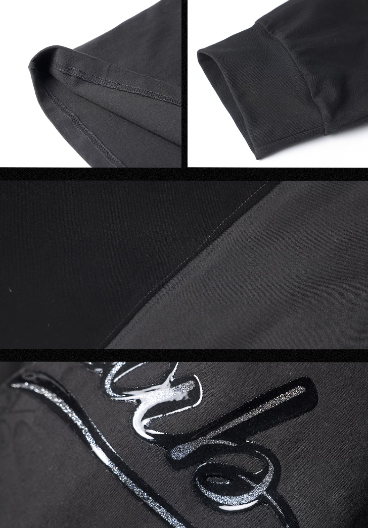 JHYQ Washed Flower Printing Long Sleeved Tee