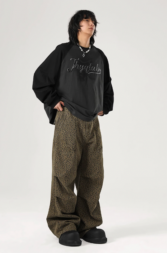 JHYQ Washed Flower Printing Long Sleeved Tee