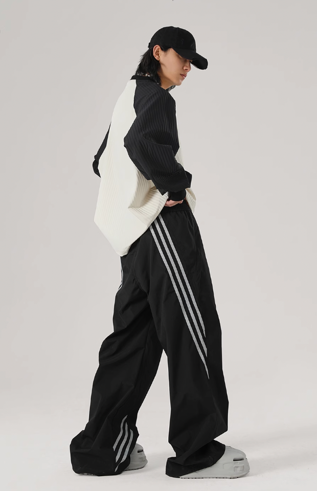 JHYQ Sports Striped Paratrooper Pants