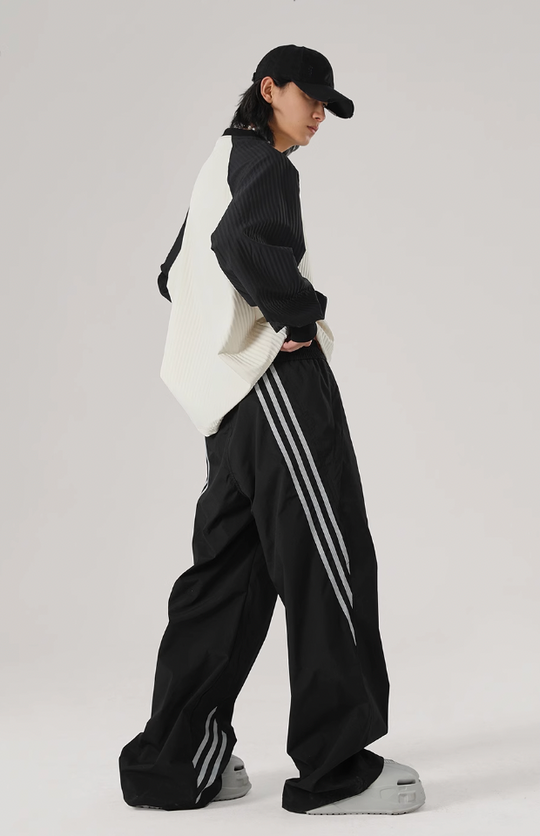 JHYQ Sports Striped Paratrooper Pants