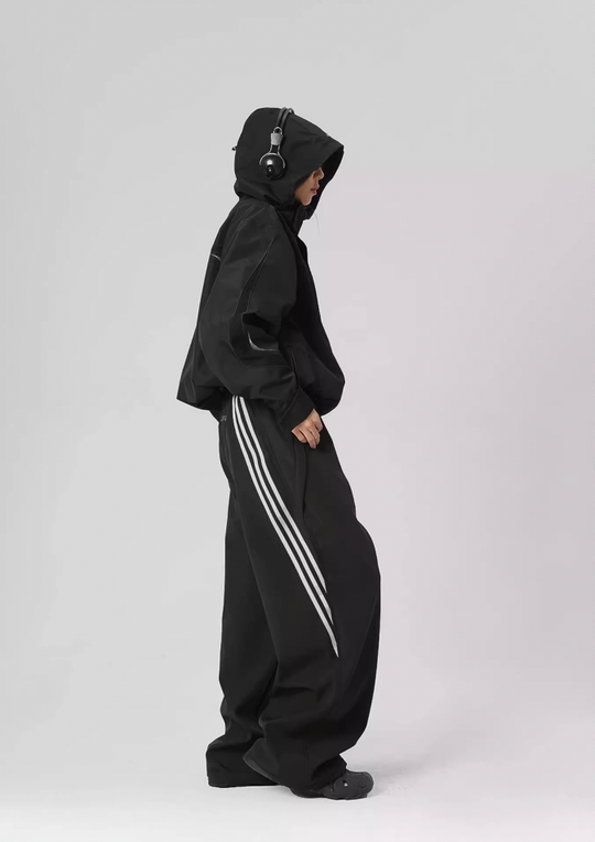 JHYQ Sports Striped Paratrooper Pants