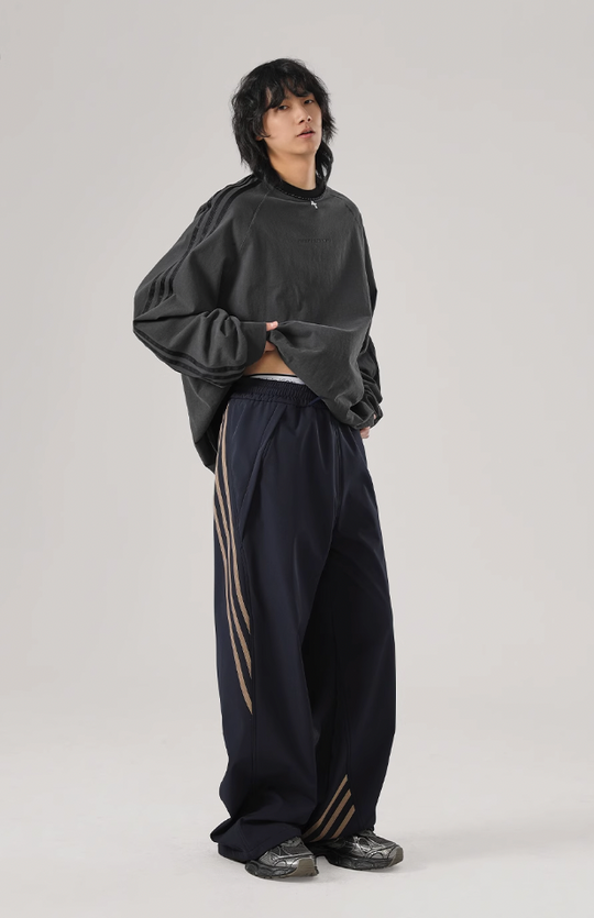 JHYQ Sports Striped Paratrooper Pants