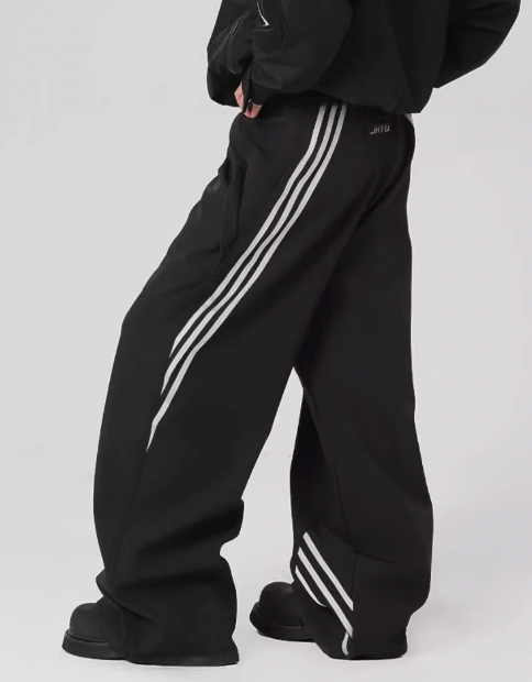 JHYQ Sports Striped Paratrooper Pants