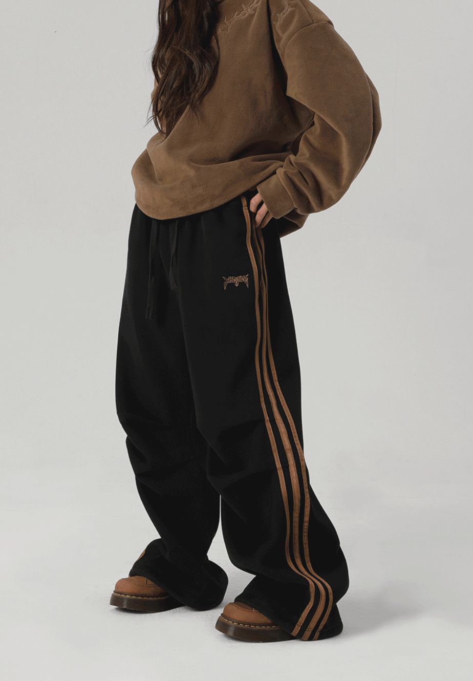JHYQ Striped Loose Sports Paratrooper Sweatpants