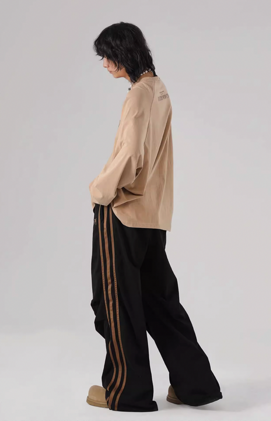 JHYQ Striped Loose Sports Paratrooper Sweatpants