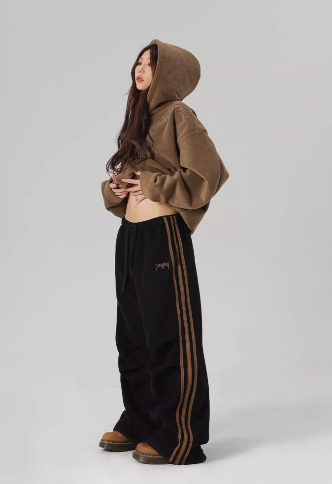 JHYQ Striped Loose Sports Paratrooper Sweatpants