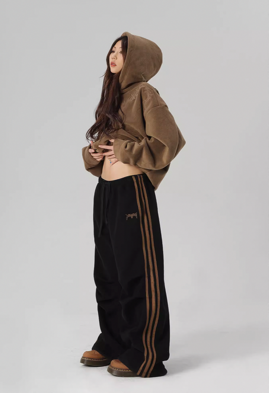 JHYQ Striped Loose Sports Paratrooper Sweatpants