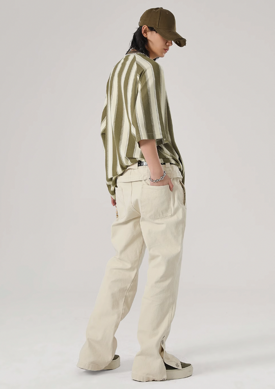 JHYQ Canvas Structured Buckle Work Pants