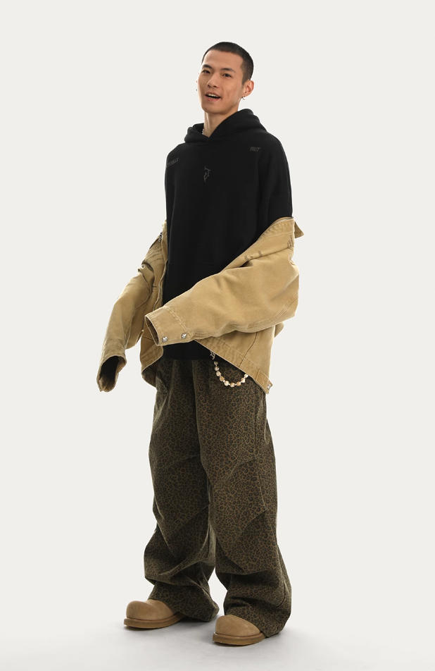 JHYQ Leopard Print Paratrooper Pants