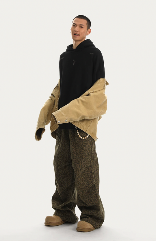 JHYQ Leopard Print Paratrooper Pants