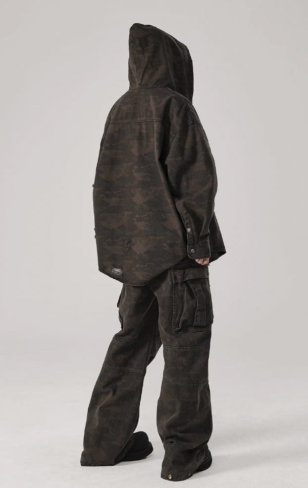 JHYQ Camouflage Multi Pocket Work Cargo Pants