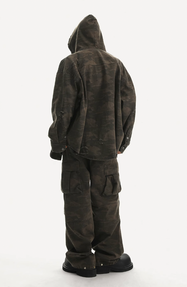 JHYQ Camouflage Multi Pocket Work Cargo Pants