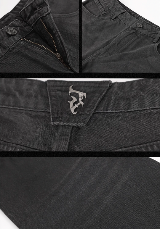 JHYQ Brush Wax Denim Jeans