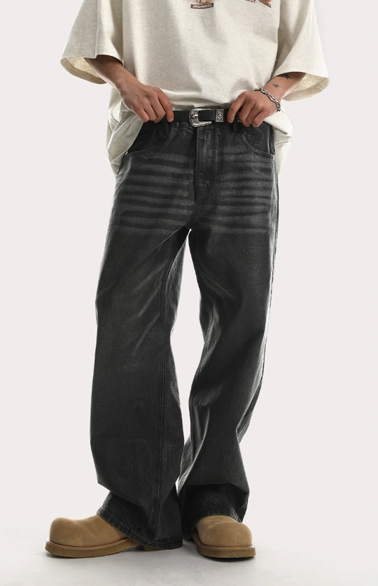 JHYQ Brush Wax Denim Jeans