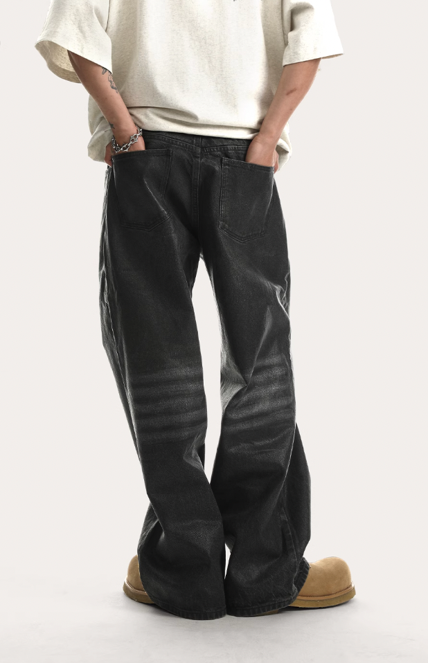 JHYQ Brush Wax Denim Jeans