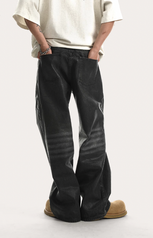 JHYQ Brush Wax Denim Jeans