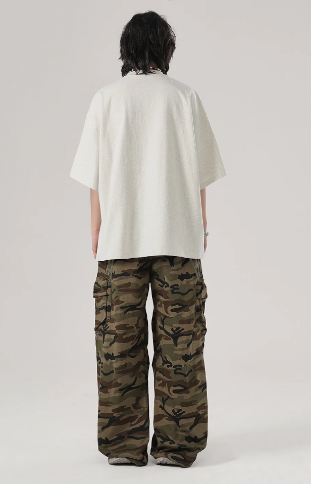 JHYQ Striped Camouflage Work Cargo Pants